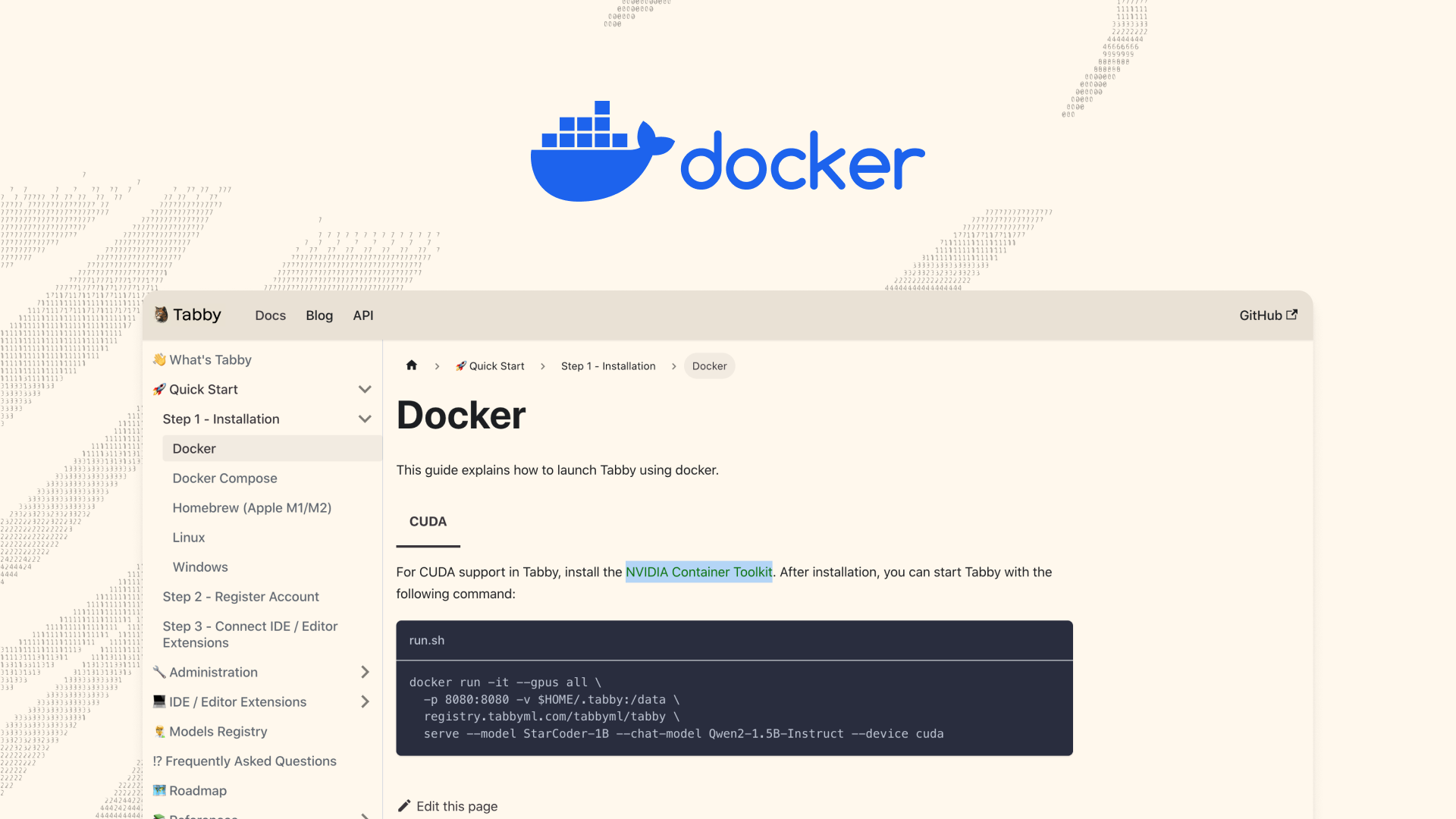 tabbyページ Deploy Tabby in Air-Gapped Environment with Docker | Tabby AI
